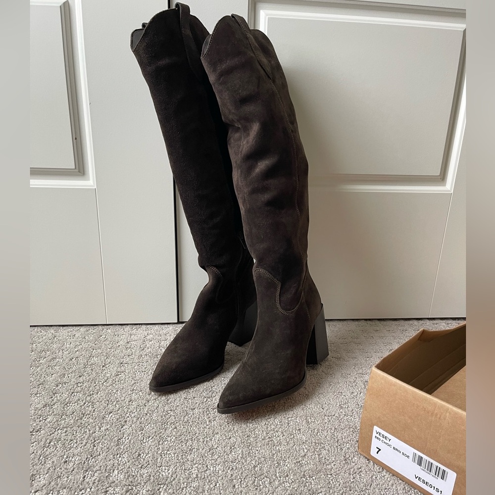 Steve Madden Dark Brown Heeled Boots